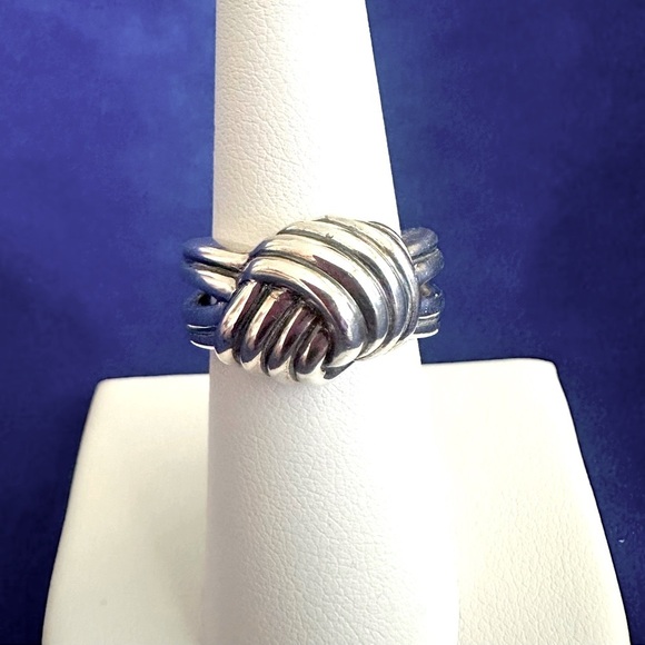 BBJ Sterling Silver Knot Ring Size 6 3/4 QUALITY🔥 - Picture 2 of 4